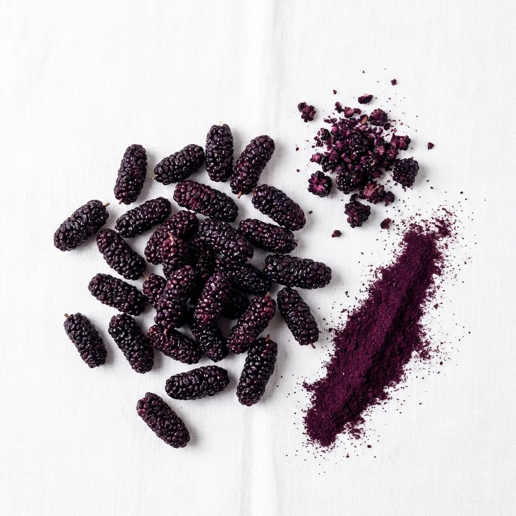 Freeze-dried Black Mulberry whole wholesale - freeze-dried.co
